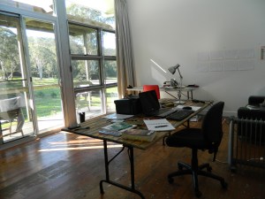 Image of studio at Bundanon