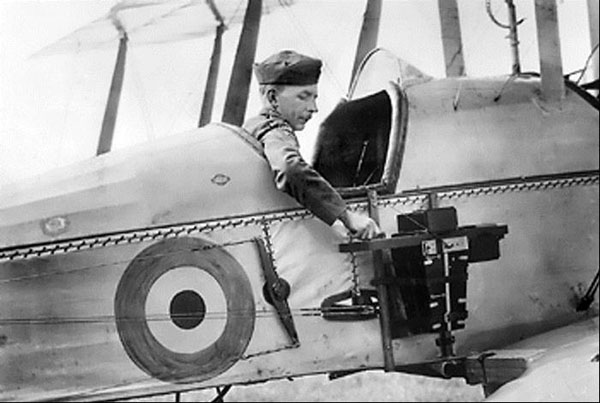 Aerial camera operated by the pilot.