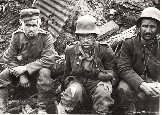 Shell-shocked German soldiers. Image: Imperial War Museum