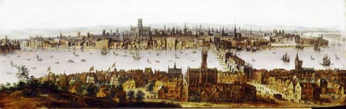 London from Southwark before the Fire