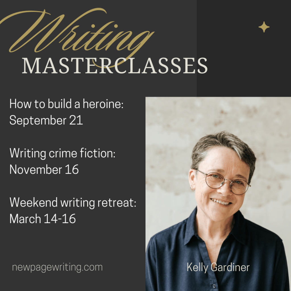 Image of Kelly with list of classes - same as text in blog post